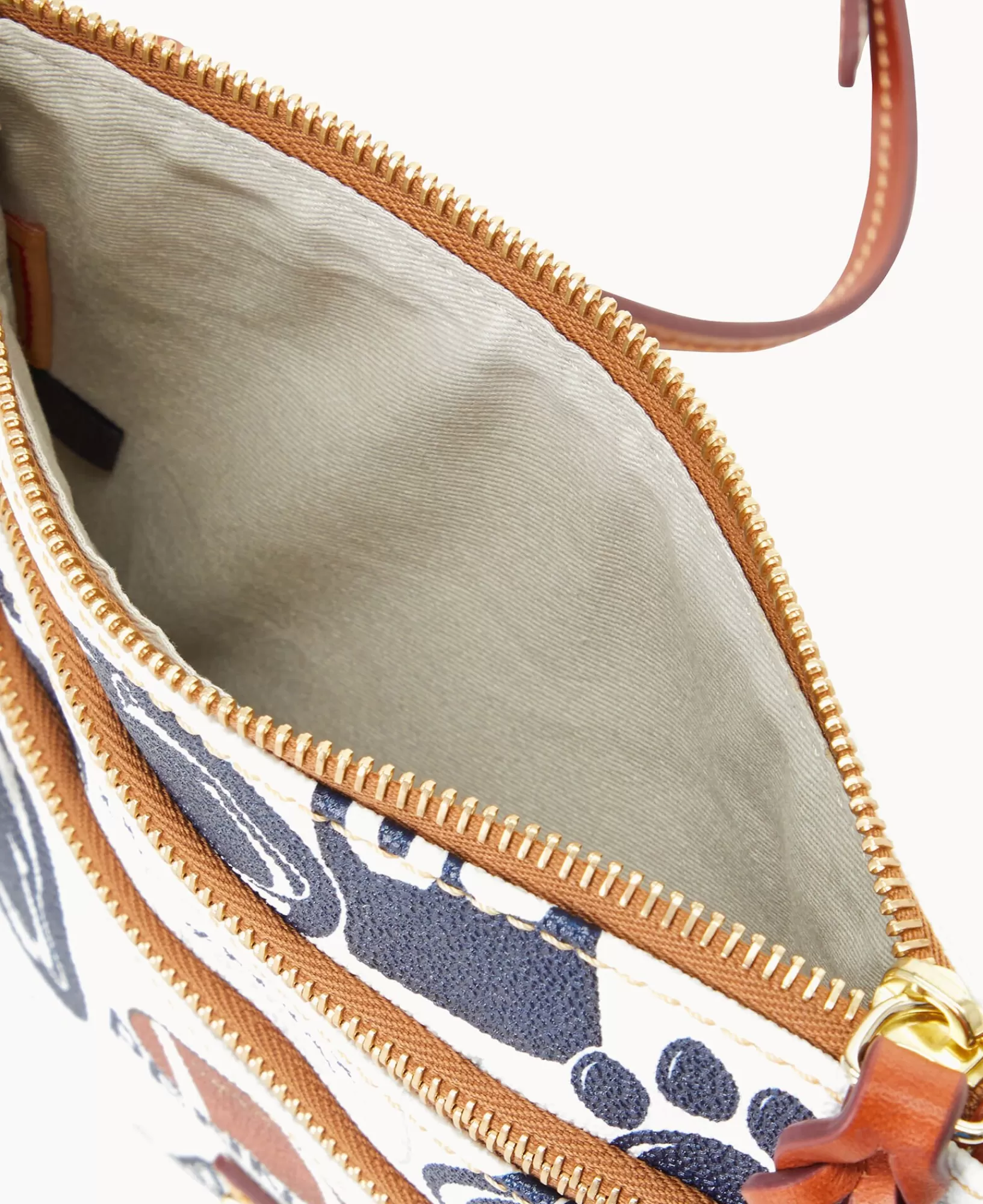 Shoulder Bags | Crossbodies>Dooney & Bourke Collegiate Penn State University North South Triple Zip Crossbody WhiteMulti