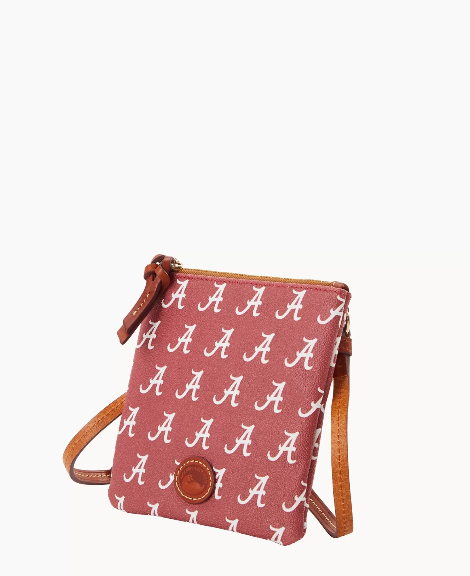 Shoulder Bags | Crossbodies>Dooney & Bourke Collegiate University of Alabama Small North South Top Zip Crossbody Red