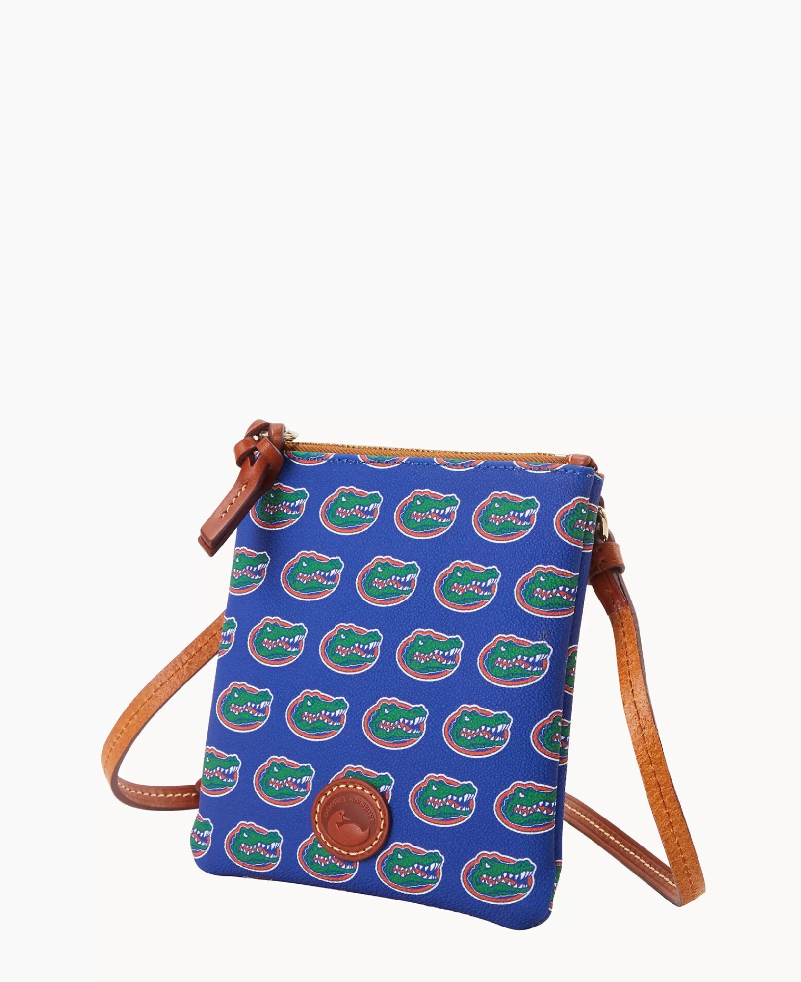 Shoulder Bags | Crossbodies>Dooney & Bourke Collegiate University of Florida Small North South Top Zip Crossbody Blue