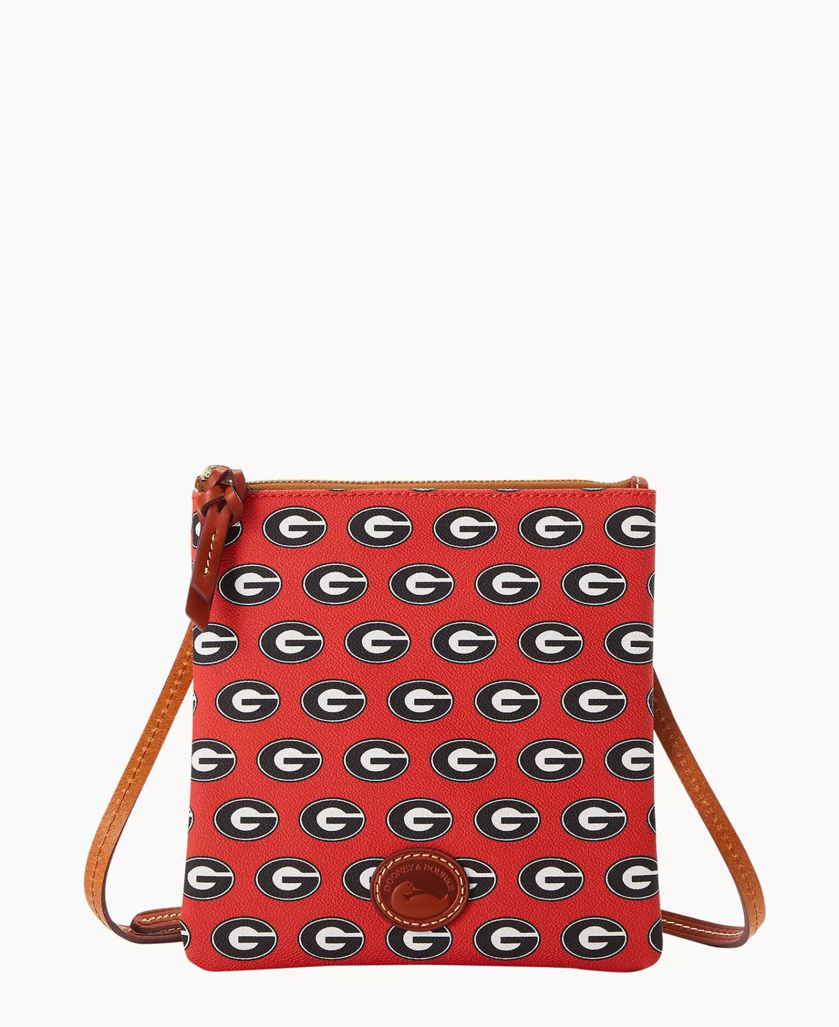 Shoulder Bags | Crossbodies>Dooney & Bourke Collegiate University of Georgia North South Top Zip Crossbody Red