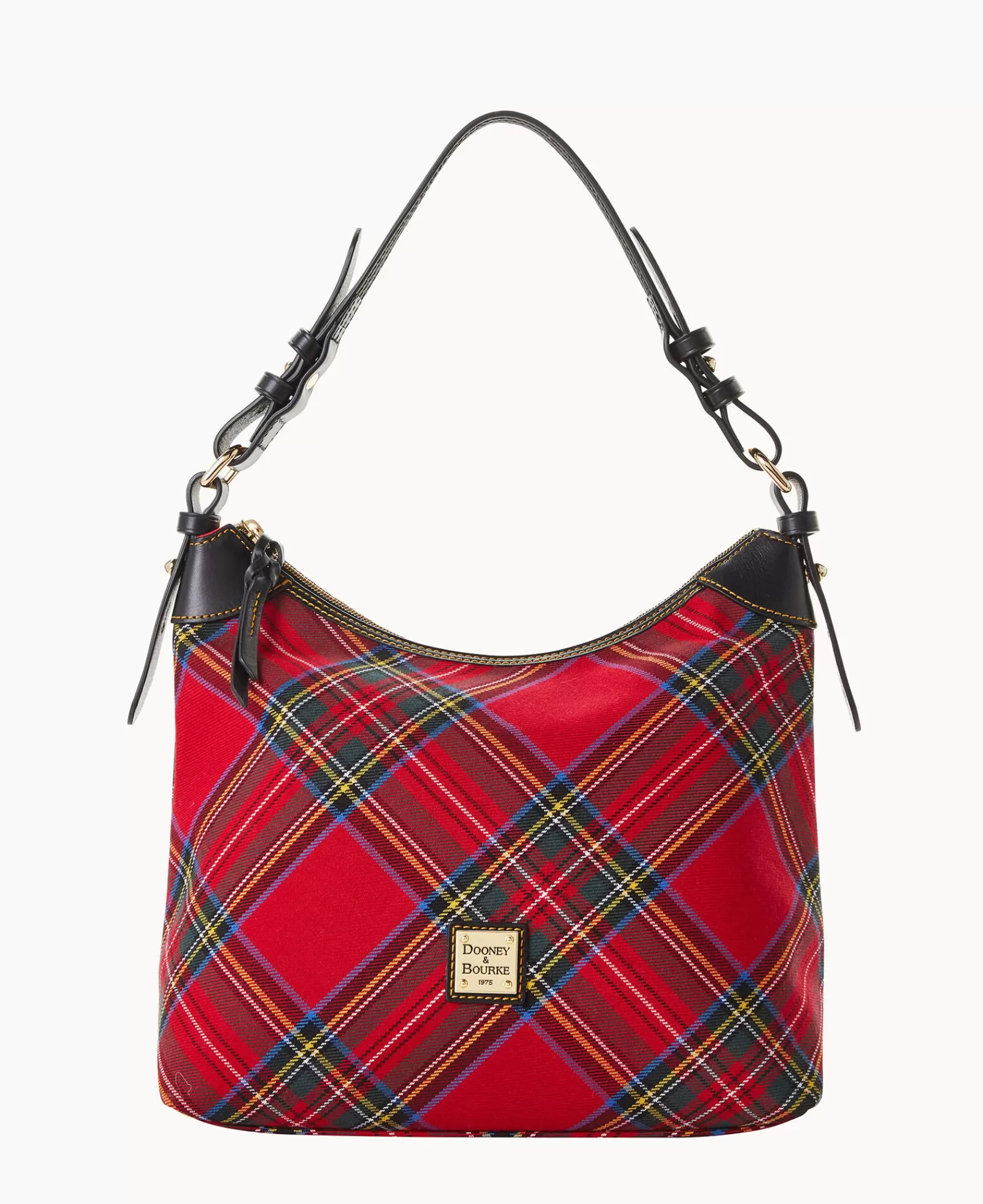 Shoulder Bags>Dooney & Bourke Tartan Large Erica Red
