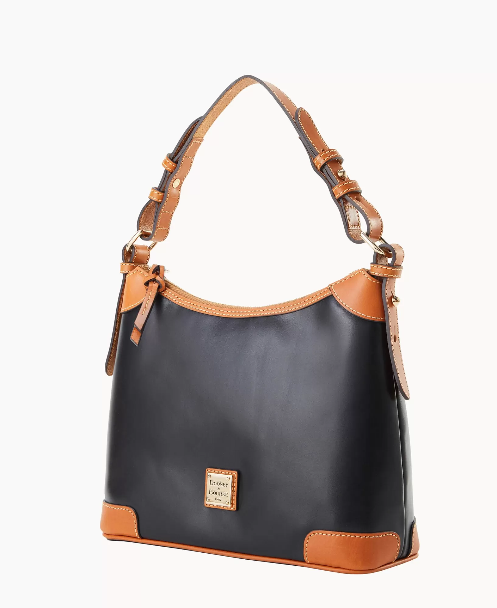 Shoulder Bags>Dooney & Bourke Wexford Leather Small Hobo Black